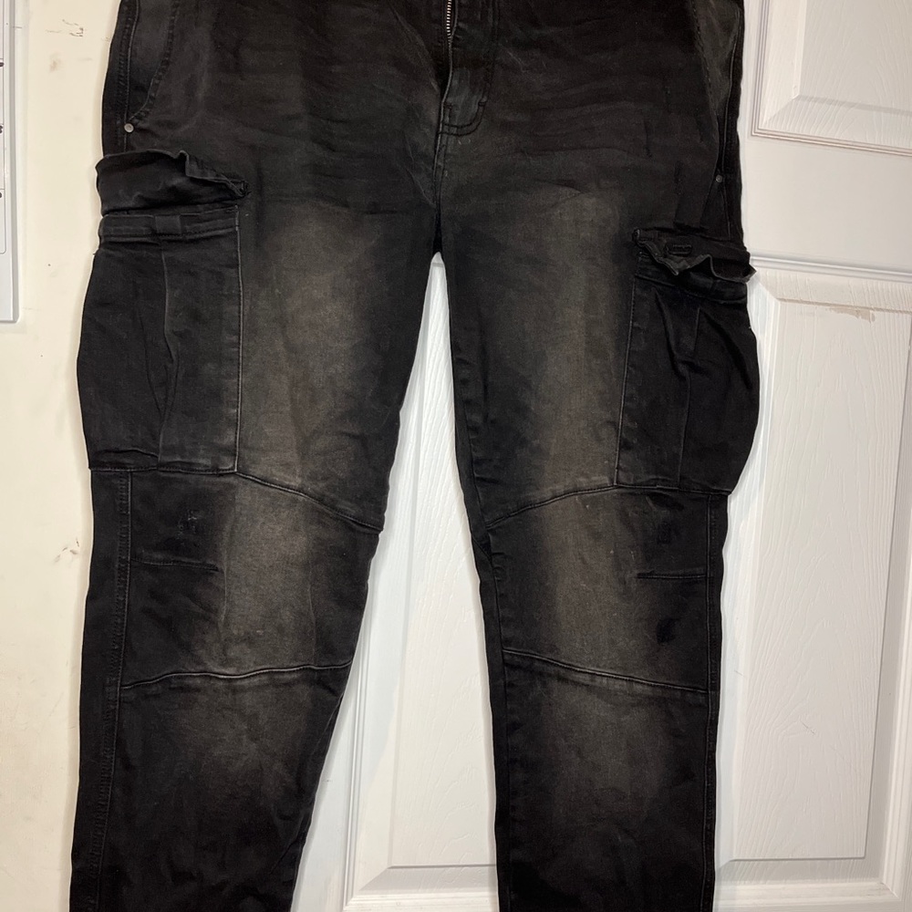 Hyperdenim cargo jeans